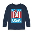thumbnail image 1 of Dr. Seuss - Cat In the Hat USA - Toddler And Youth Long Sleeve Graphic T-Shirt, 1 of 5