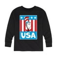 thumbnail image 1 of Dr. Seuss - Cat In the Hat USA - Toddler And Youth Long Sleeve Graphic T-Shirt, 1 of 5