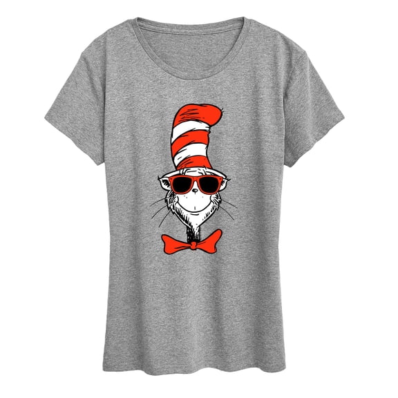 Dr. Seuss - Cat in Glasses - Women's Short Sleeve Graphic T-Shirt