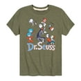 thumbnail image 1 of Dr. Seuss - Cat and the Hat and Thing 1 and Thing 2- Toddler And Youth Short Sleeve Graphic T-Shirt, 1 of 6