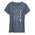 thumbnail image 1 of Dr. Seuss - Cat in Hat Grid - Women's Short Sleeve Graphic T-Shirt, 1 of 6