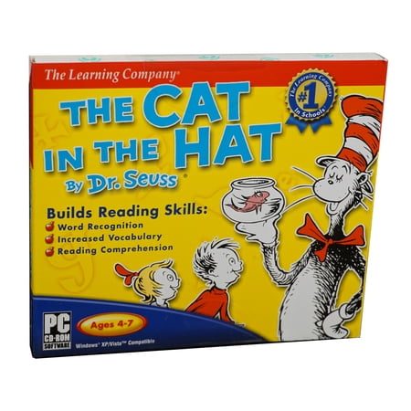 Dr. Seuss Cat in the Hat PC Game - Builds Reading Skills: Word Recognition, Increased Vocabulary & Reading Comprehension