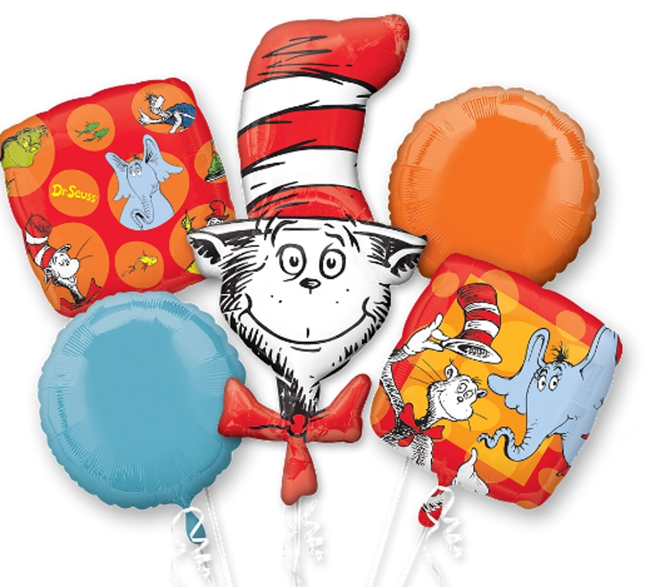 Dr.Seuss Character Authentic Licensed Theme Foil Balloon Bouquet ...
