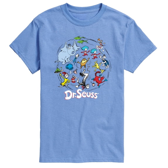 Dr. Seuss - Character Collage - Men's Short Sleeve Graphic T-Shirt