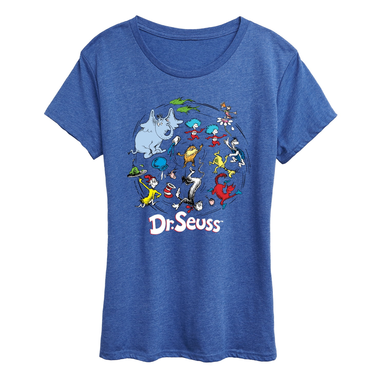 Dr. Seuss - Character Collage - Women's Short Sleeve Graphic T-Shirt ...
