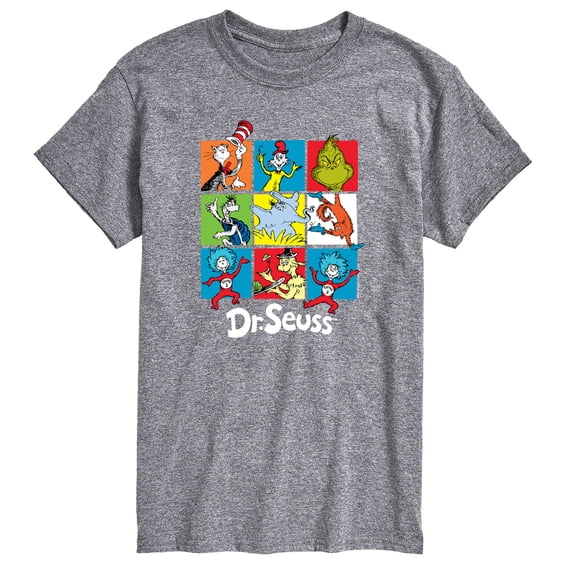 Dr. Seuss - Character Grid - Men's Short Sleeve Graphic T-Shirt
