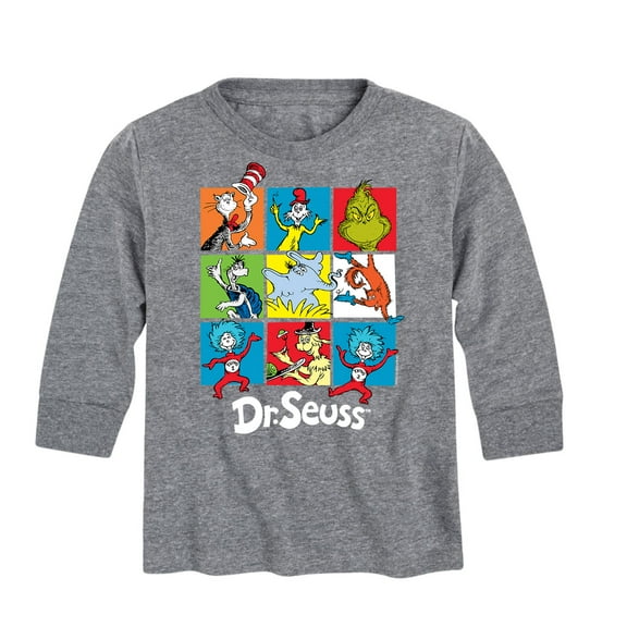 Dr. Seuss - Character Grid - Toddler And Youth Long Sleeve Graphic T-Shirt