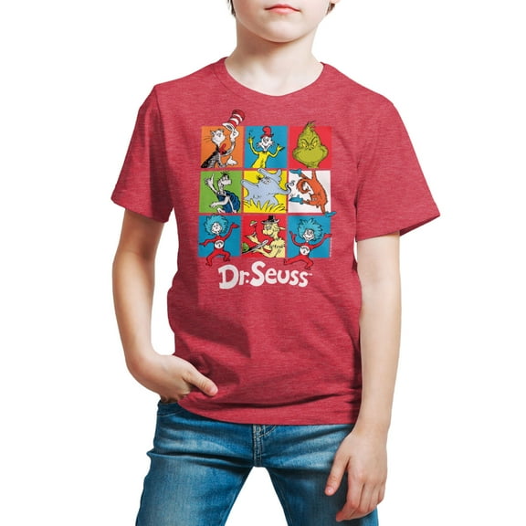 Dr. Seuss Character Grid - Toddler And Youth Short Sleeve Graphic T-Shirt
