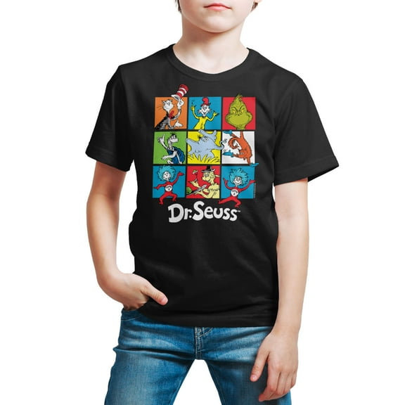 Dr. Seuss Character Grid - Toddler And Youth Short Sleeve Graphic T-Shirt