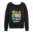 thumbnail image 1 of Dr. Seuss - Character Grid - Women's French Terry Long Sleeve Pullover, 1 of 5
