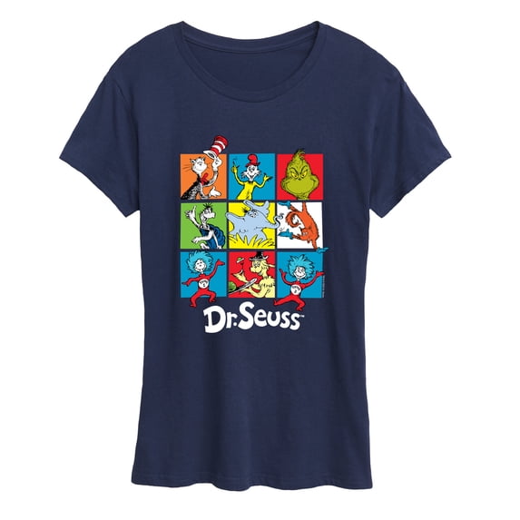Dr. Seuss - Character Grid - Women's Short Sleeve Graphic T-Shirt