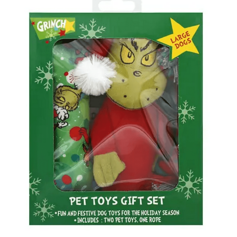 Dr. Seuss Christmas Grinch Small Dog Pet Toys Gift Set Walmart