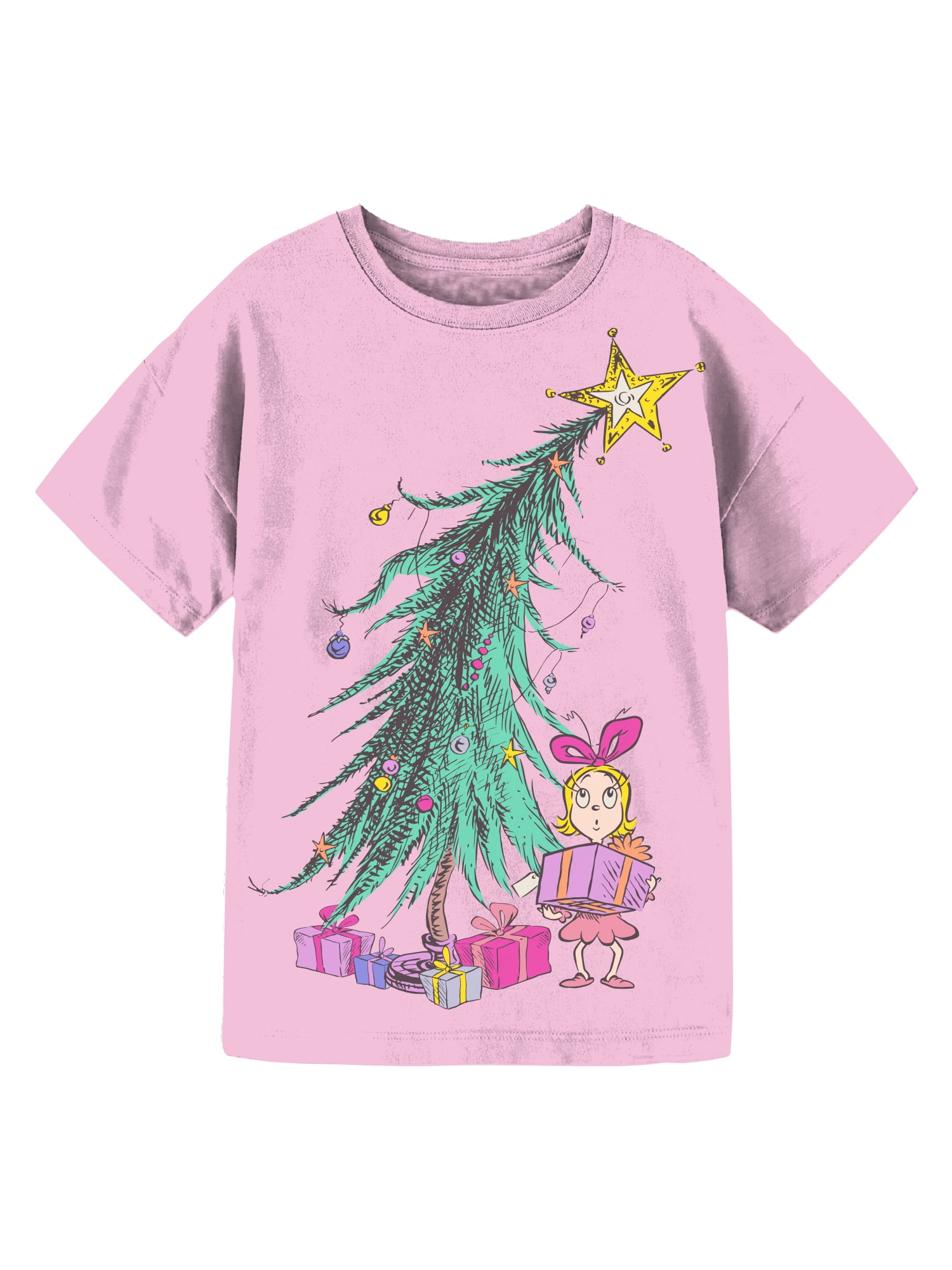Dr. Seuss' Cindy Lou Who Girls Graphic Crewneck Short Sleeve T-Shirt, Sizes 4-16