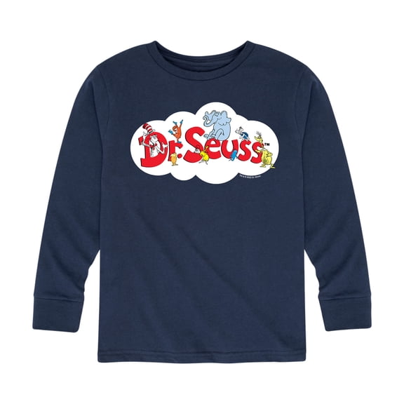 Dr. Seuss - Cat and the Hat and Friends Cloud Logo - Toddler And Youth Long Sleeve Graphic T-Shirt
