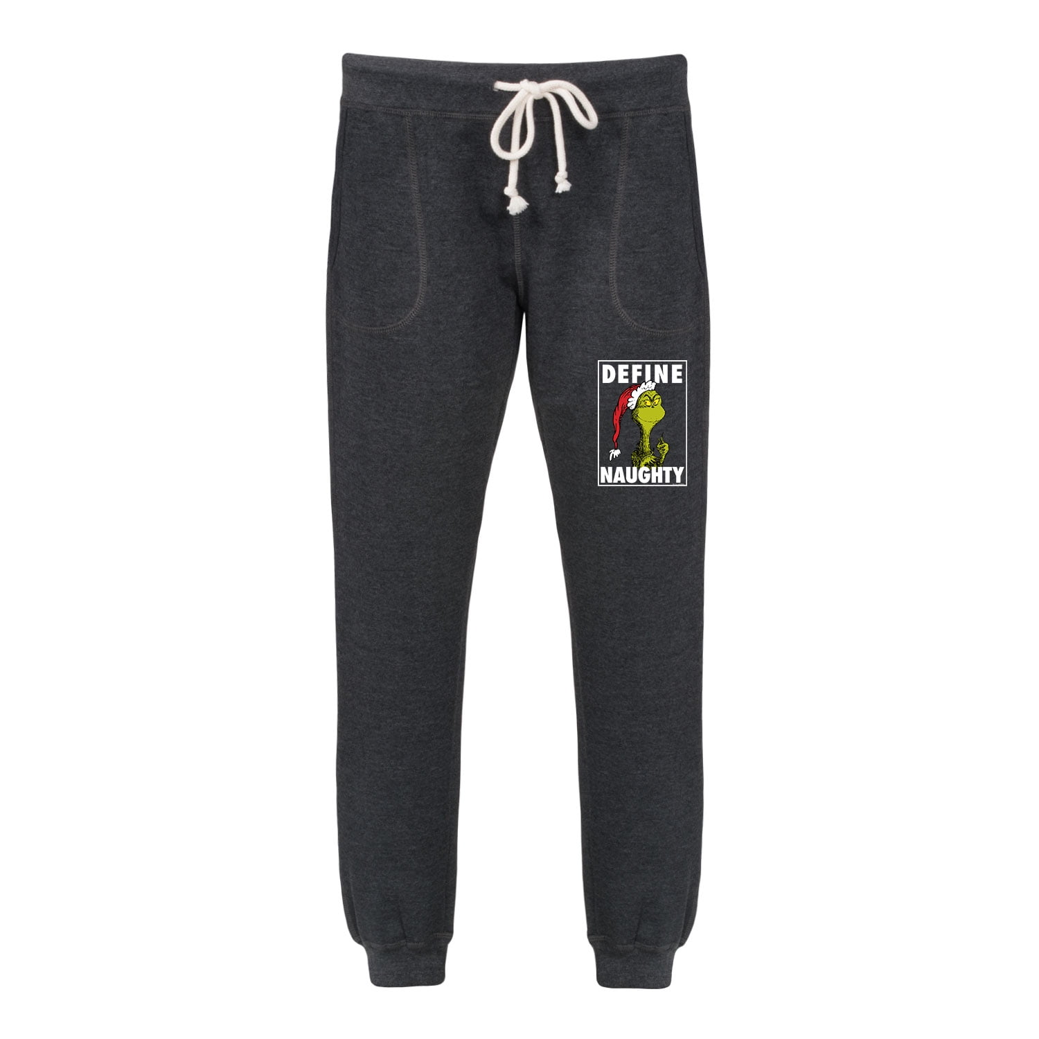 Dr. Seuss Grinch Faces Adult Women s French Terry Sweatpants or Pajama Bottoms Walmart