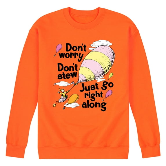 Dr. Seuss - Don't Worry Go Along - Men's Crew Neck Fleece Pullover