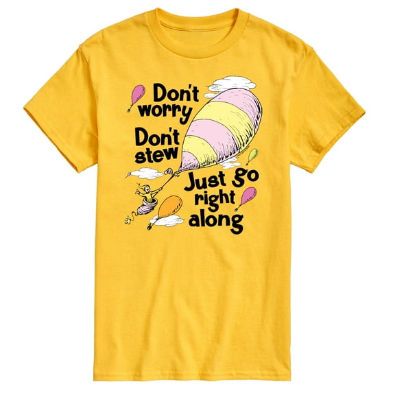 Dr. Seuss - Don't Worry Go Along - Men's Short Sleeve Graphic T-Shirt