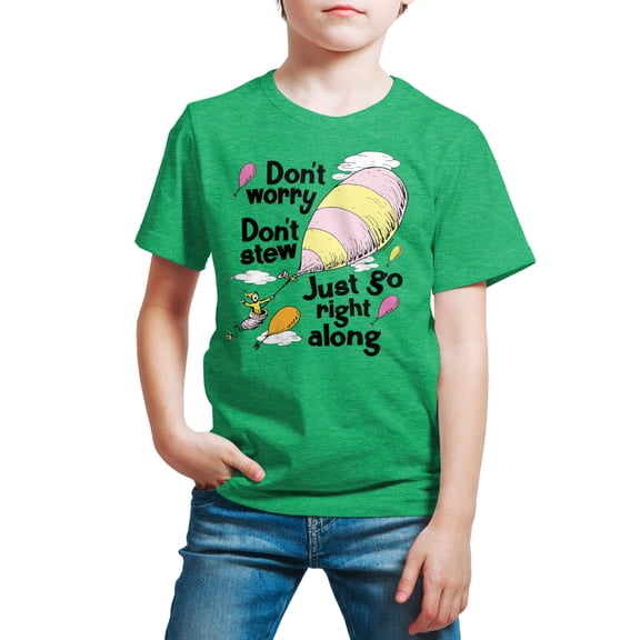 Dr. Seuss - Don't Worry Go Along - Toddler And Youth Short Sleeve Graphic T-Shirt