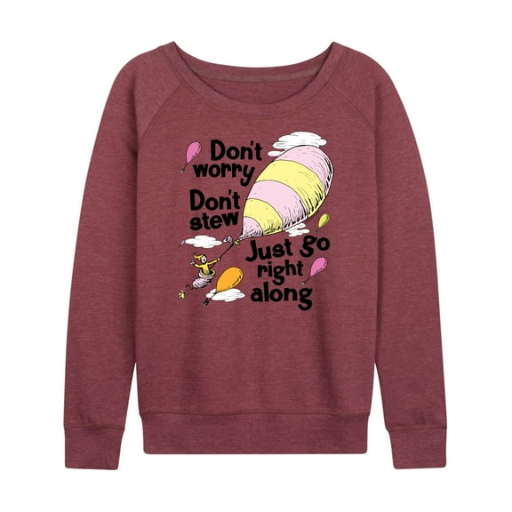 Dr. Seuss - Don't Worry Go Along - Women's Lightweight French Terry Long Sleeve Shirt