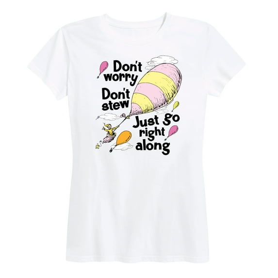 Dr. Seuss - Don't Worry Go Along - Women's Short Sleeve Graphic T-Shirt