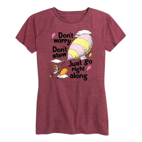 Dr. Seuss - Don't Worry Go Along - Women's Short Sleeve Graphic T-Shirt