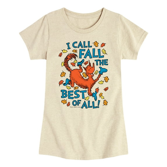 Dr. Seuss - Fall Best Of All - Youth Girls Fitted Short Sleeve T-Shirt