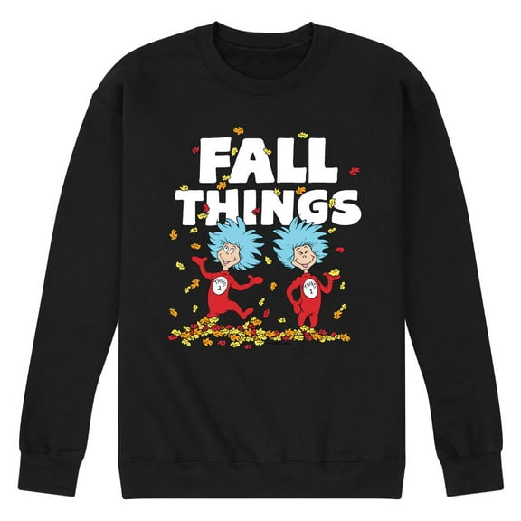Dr. Seuss - Fall Things - Men's Crew Neck Fleece Pullover