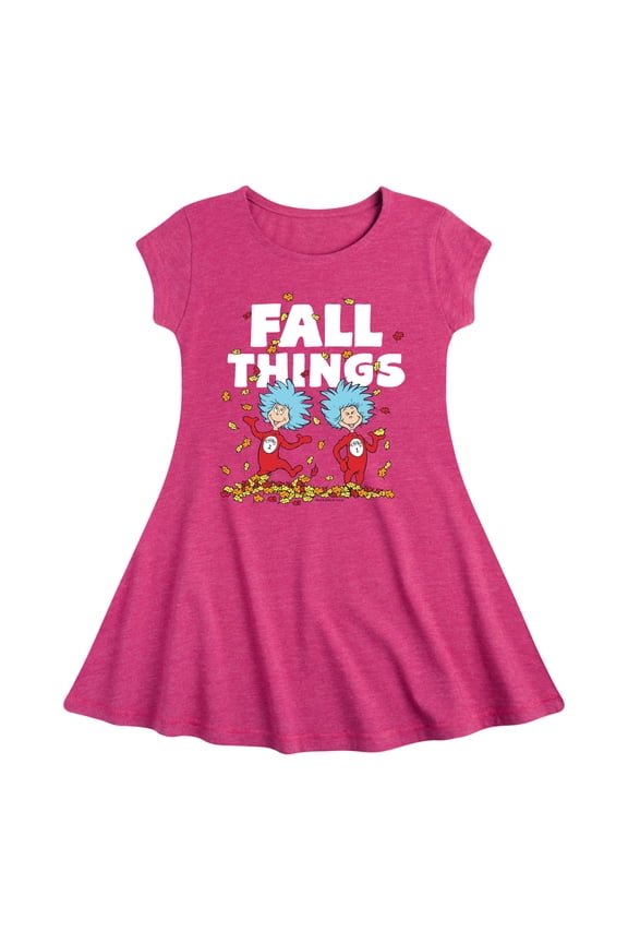 - Fall Things - Toddler And Youth Girls Fit And Flare Dress