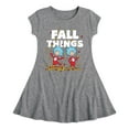 thumbnail image 1 of Dr. Seuss - Fall Things - Toddler And Youth Girls Fit And Flare Dress, 1 of 1