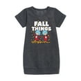 thumbnail image 1 of Dr. Seuss - Fall Things - Toddler And Youth Girls Fleece Dress, 1 of 5