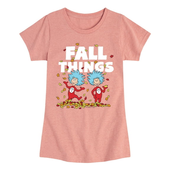 Dr. Seuss - Fall Things - Toddler And Youth Girls Short Sleeve Graphic T-Shirt