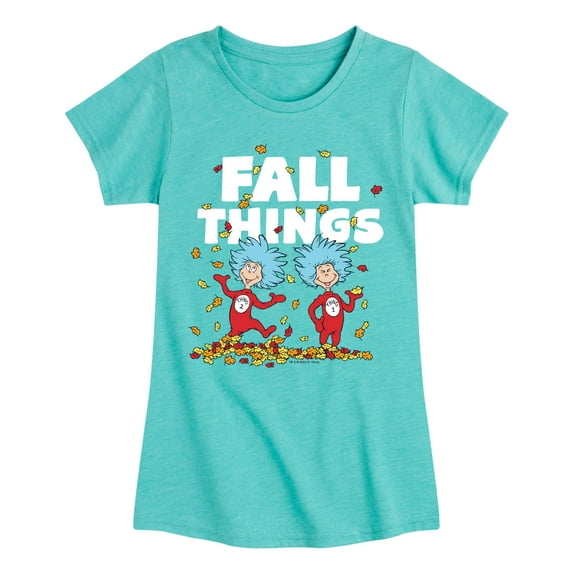 Dr. Seuss - Fall Things - Toddler And Youth Girls Short Sleeve Graphic T-Shirt