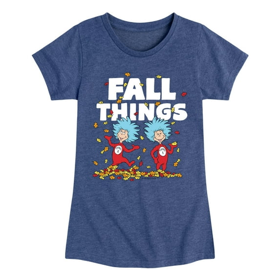 Dr. Seuss - Fall Things - Toddler And Youth Girls Short Sleeve Graphic T-Shirt