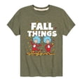 thumbnail image 1 of Dr. Seuss - Fall Things - Toddler And Youth Short Sleeve Graphic T-Shirt, 1 of 6