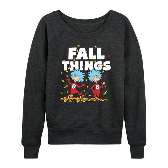 Dr. Seuss - Fall Things - Women's Lightweight French Terry Long Sleeve Shirt