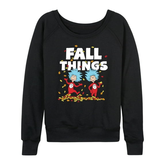 Dr. Seuss - Fall Things - Women's Lightweight French Terry Long Sleeve Shirt