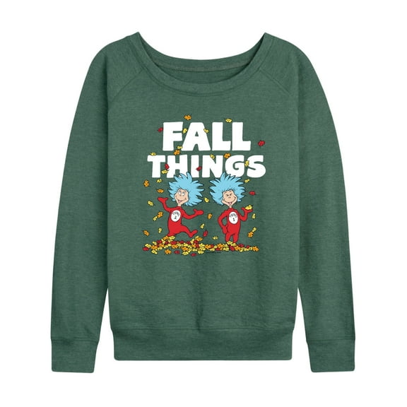 Dr. Seuss - Fall Things - Women's Lightweight French Terry Long Sleeve Shirt