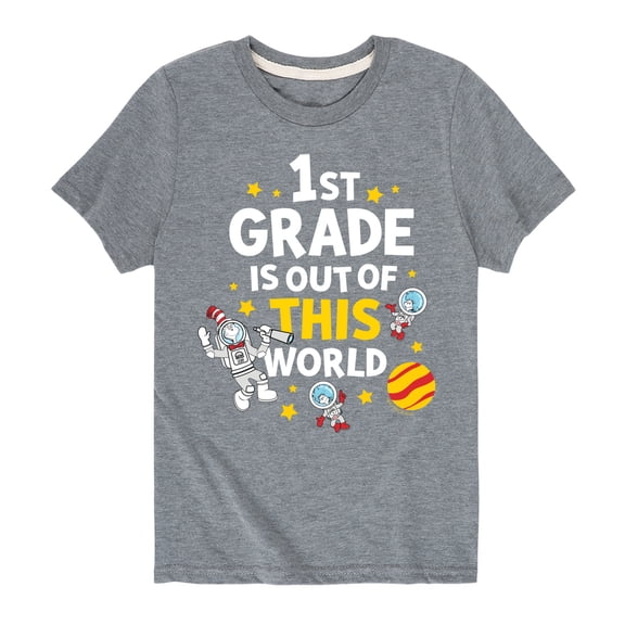 Dr. Seuss - First Grade Out Of This World - Youth Short Sleeve Graphic T-Shirt