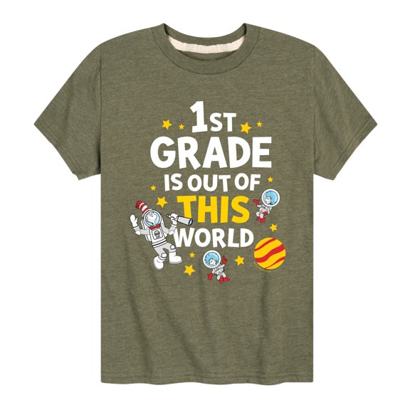 Dr. Seuss - First Grade Out Of This World - Youth Short Sleeve Graphic T-Shirt