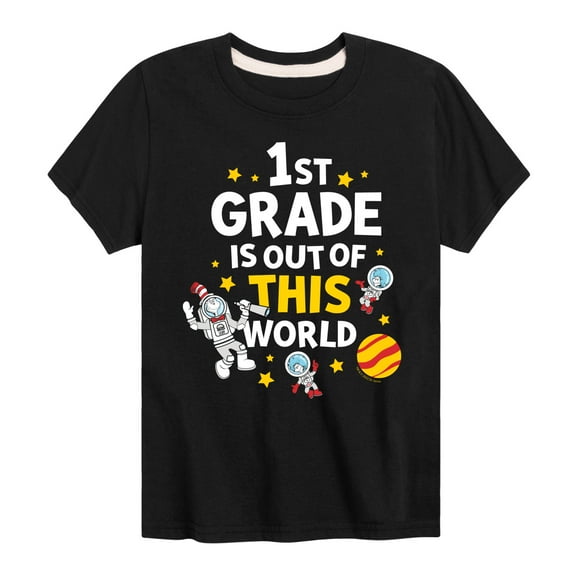 Dr. Seuss - First Grade Out Of This World - Youth Short Sleeve Graphic T-Shirt