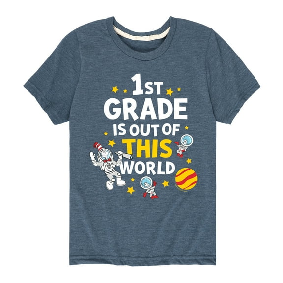 Dr. Seuss - First Grade Out Of This World - Youth Short Sleeve Graphic T-Shirt