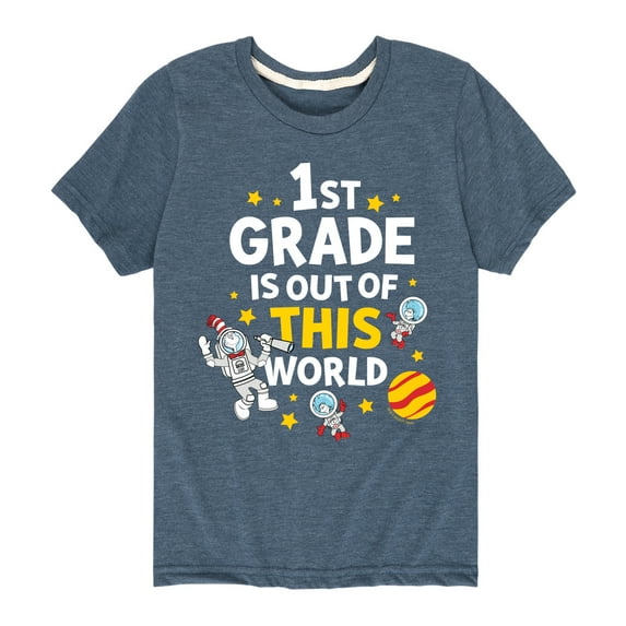 Dr. Seuss - First Grade Out Of This World - Youth Short Sleeve Graphic T-Shirt