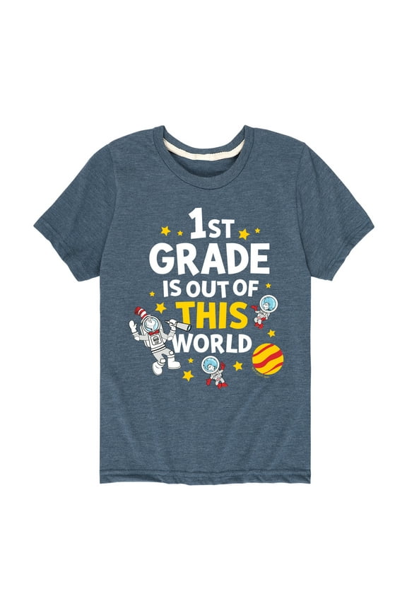 - First Grade Out Of This World - Youth Short Sleeve Graphic T-Shirt