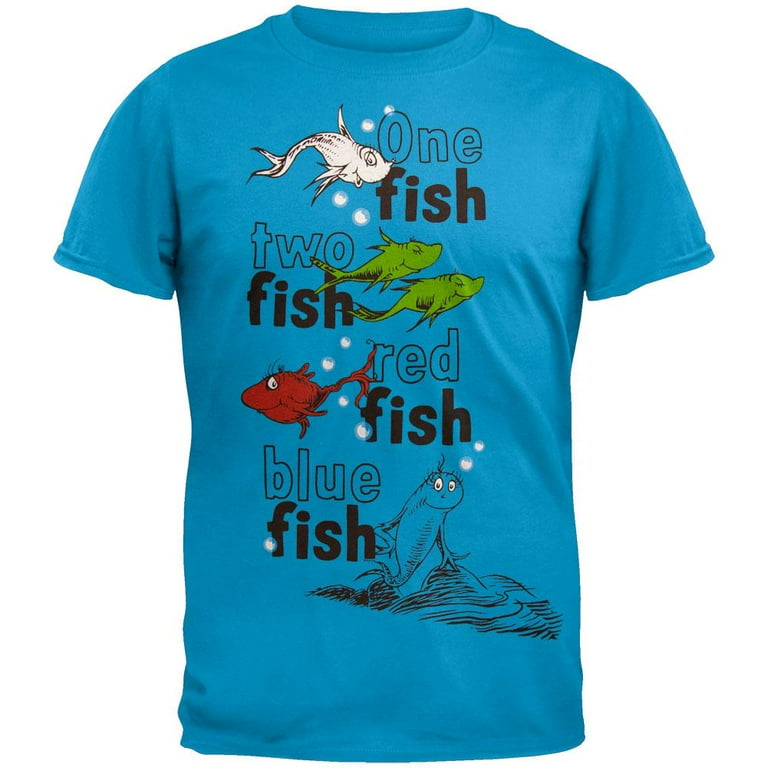 Dr. Seuss Fish Book Page T Shirt Walmart