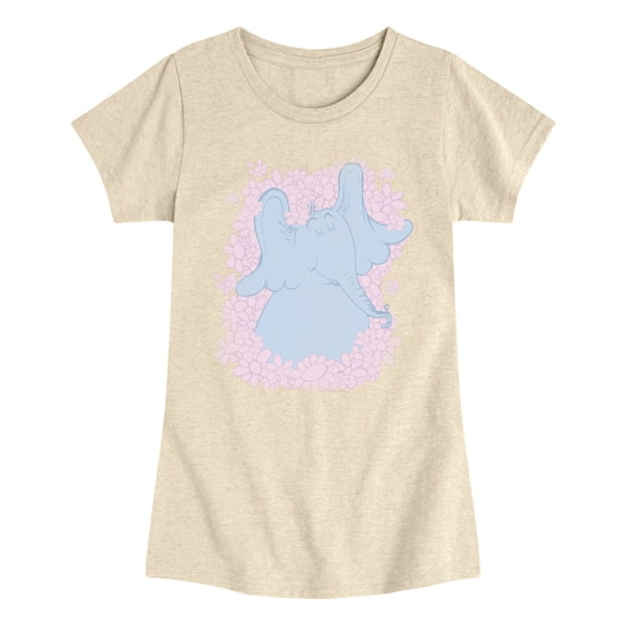 Dr. Seuss - Floral Horton Tonal Washed - Youth Girls Short Sleeve T-Shirt