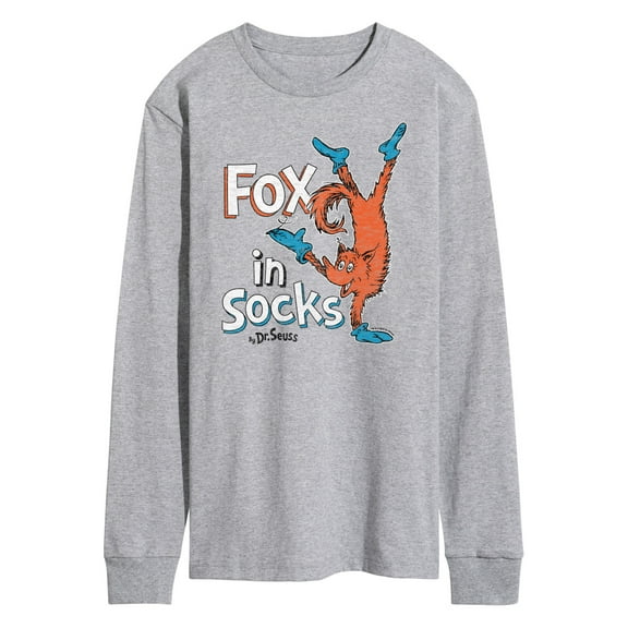 Dr. Seuss - Fox In Socks Jumping - Men's Long Sleeve T-Shirt