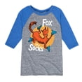 thumbnail image 1 of Dr. Seuss - Fox In Socks Jumping  - Toddler & Youth Girls Raglan Graphic T-Shirt, 1 of 5