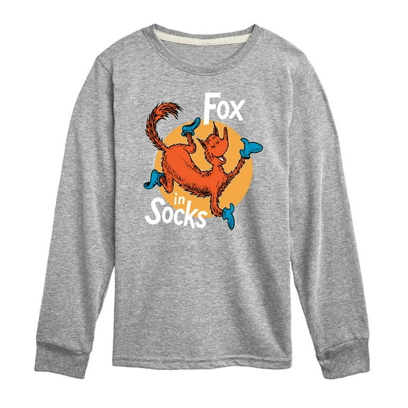 Dr. Seuss - Fox In Socks Jumping  - Toddler & Youth Long Sleeve Graphic T-Shirt