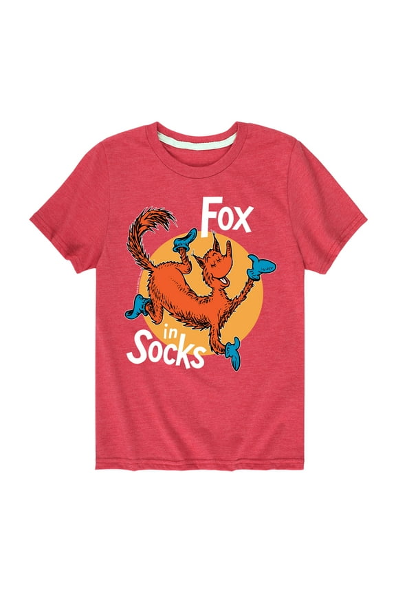 - Fox In Socks Jumping - Toddler & Youth Short Sleeve Graphic T-Shirt