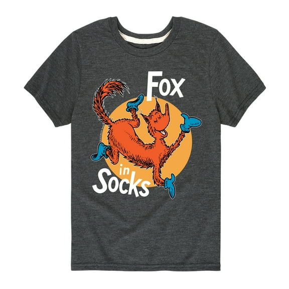 Dr. Seuss - Fox In Socks Jumping  - Toddler & Youth Short Sleeve Graphic T-Shirt